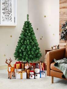 1pc Artificial Christmas Tree-With Metal Stand, Full And Dense Branches, Easy To Assemble, Reusable, For Christmas Scene Decoration, Suitable For Halloween, Christmas And Holiday Parties, Only Christmas Tree Included, No Accessories - Multiple Specifications - View 5