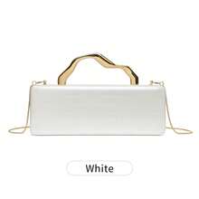 MIYIN Fashion Glossy Crocodile Embossed Handbag, European And American Style Metal Decor Long Box Clutch, Elegant Luxury New Women's Party Clutch With Metal Chain, Suitable For Matching With Glamorous Dresses, Ideal For Summer Parties, Weddings, Gatherings, Grand Banquets And Other Occasions - Multicolor - View 16