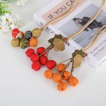 Handmade Fabric Cherry Curtain Tieback Rope, Cute Fruit Shape Window Curtain Holdback, Decorative Curtain Tie For Bedroom, Living Room, Farmhouse Home Window Decoration - Hawthorn Flower Lace-up - View 2