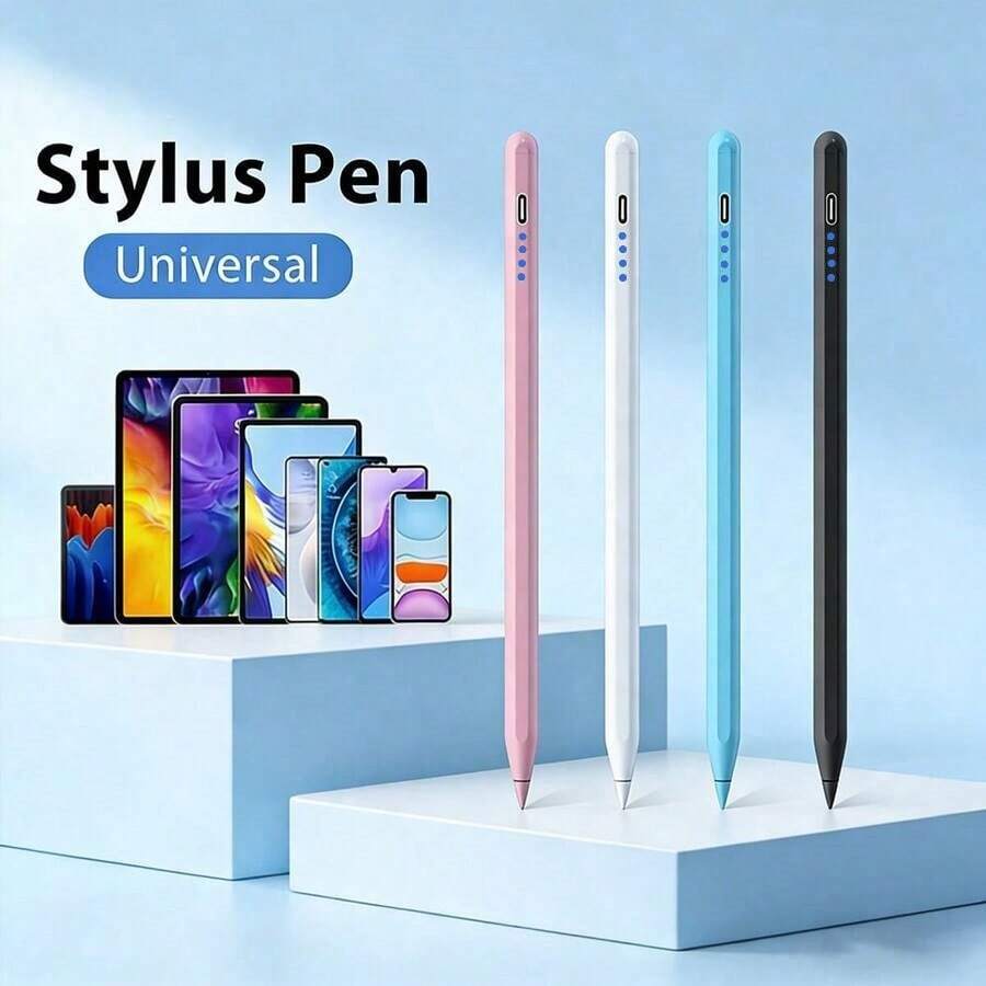 Lápiz Óptico Recargable con Sensor de Inclinación para Tabletas Android, Dibujo & Escritura de Alta Precisión, Rechazo de Palma, Larga Duración de Batería, Capacidad de Batería 90mAh