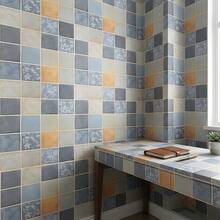 1 Roll Moroccan Vintage Tile Peel And Stick Wallpaper, Self Adhesive Waterproof Oilproof Kitchen Backsplash Contact Paper, Bohemian Geometric Tile Sticker, Removable Heat Resistant Countertop Cabinet Wall Decor Stickers For Bathroom Renovation - 1PC - View 6