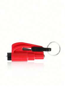 2-In-1 Emergency Seat Belt Cutter/Window Breaker Tool. Comes With Car Keychain And Mini Hammer. This Is An Escape Tool For Emergency Situations, Capable Of Easily Breaking Car Windows And Cutting Seat Belts. It Is Both A Portable Rescue Tool And An Emergency Hammer, Suitable For Use At Home, School, Or During Travel. Features A Cute Gothic And Y2K Style Design; The Hammer Part Is Equipped With 1 Hook For Hanging And Storage. - A - View 11
