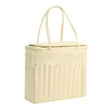 1pc Personalized Name Embroidered Knitting Tool Storage Bag, Large Capacity Yarn Storage Bag, Crochet & Knitting Needle Tool Organizer Bag, Multi-Functional Handmade DIY Knitting Bag, Canvas Portable Craft Supplies Storage Box With Partitioned Pocket Design, Suitable For Knitting Enthusiasts, Handmade Crafts, Birthday Gifts, Holiday Gifts - Multicolor - View 11