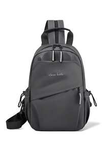 Minimalist Army Green Convertible Sling Backpack, Small Multi-Pocket Nylon Chest Bag Lightweight Crossbody Daypack For Men Daily Outdoor Use - Multicolor - View 14