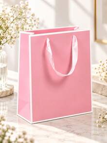 5pcs Handle Gift Bags, Shopping Bags - Gift Boxes - Packaging Boxes, Suitable For Birthday, Bridal Shower, Welcome Party, Etc., Multiple Colors Available, Halloween, Christmas, Perfect For Wedding, Bridesmaid - Multicolor - View 4
