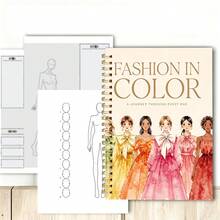 Fashion Sketchbook - Professional Fashion Sketch Notebook, Design Clothes Like Professional Designers And Illustrators, High-Quality Paper, Multiple Fashion Figure Templates (Pen Not Included) - Single Piece - View 13