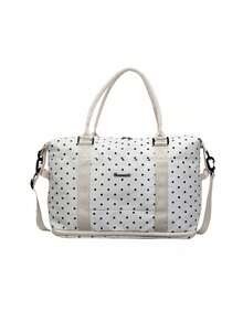 Fashionable Multi-Functional Luggage Bag, Minimalist Casual Multi-Pocket Storage Bag, Dry-Wet Separation Bag, Foldable Expandable Travel Bag - White - View 9