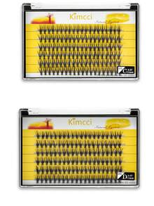 60 Clusters 11mm 20D 0.07mm Thickness C/D Curl Eyelash Extensions - View 6