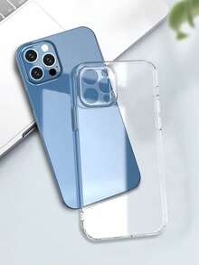 Clear Crystal Protective Case Compatible With Iphone 18 Pro Max 17 17e 16 16e 15 14 13 12 11 Pro Max Mini Plus Air Se3 Se2 8 7 6 Plus, Anti-Yellowing, Camera Protection, Military-Grade Drop Test, Transparent Shockproof Soft Silicone Ultra-Thin Phone Case, Clear - Clear - View 3
