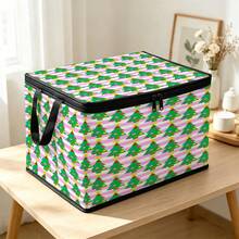 Thickened Storage Bag, Foldable Clothes And Bedding Storage Bag, Dormitory Essential, Suitable For Blankets, Bedding, Wardrobe, Underbed And Dorm Storage, Ideal For Moving, Laundry And Space-Saving Room Organization, Christmas Style Premium Digital Print Pattern - Multi-color - View 1