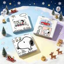 1 قطعة مرآة Snoopy الجانب شعبية لعام 2026، محمولة وسهلة التخزين، مريحة للمكياج والعناية اليومية، هدية مفاجأة للأصدقاء والعائلة في رأس السنة وعيد الهالوين وعيد الميلاد (نمط عشوائي) - متعدد الألوان - مشاهدة 2