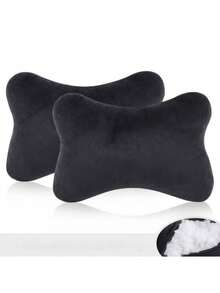 1pc/2pcs Car Headrest Neck Pillow, Car Seat Cervical Pillow, Pair Of Car Interior Pillows, All-Season Plush Throw Pillow, Car Interior Accessories - Multicolor - View 8