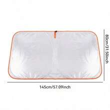 1pc Car Sunshade, Universal Car Decor Accessory, Side Window Sunshade, Front And Rear Window Sunshade, UV Protection Sunshade, Mosquito Proof Heat Insulation, UV Protection Glass Sunshade Mesh, Reflective Sunshade, Window Film Protection, Foldable Car Windshield Sunshade Umbrella, Windshield Snow Cover Set, Foldable Heat Insulation Sunshade, Front Windshield Sunshade, Summer Essential, Car Sunshade Umbrella, Suitable For Most Vehicles, Easy To Store, Heat Insulation, Car Accessories, Car Accessories, Blind For Window, Car Sunshade, Sun Shade - Multicolor - View 12