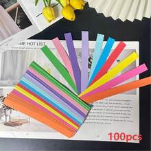 OBOVAY 101pcs/100pcs Rainbow Color Paper Chain Set Diy Crafts Suitable For Wedding Parties, Birthday Parties, Classroom Decoration It Can Also Be Used For Daily Home Decoration The Best Choice For Hanging Decorations - Multicolor - View 17