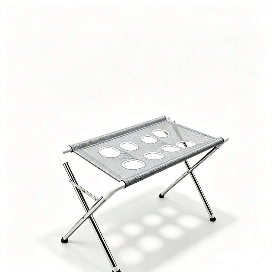 1pc Foldable Pet Grooming Stand (60*40*33cm), Portable Elevated Pet Bathing Rack With Breathable Mesh Tabletop, Suitable For Dog And Cat Bathing, Drying, And Grooming, For Large, Medium, And Small Dogs And Cats, Stable Fixed Pet Bathing Accessory - 60*40*33cm - View 1