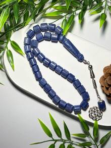 33-Bead Ramadan Prayer Beads Bracelet, Cylindrical Single Tassel Prayer Beads, Universal Ramadan Prayer Beads, Portable Religious Bracelet - Multicolor - View 13