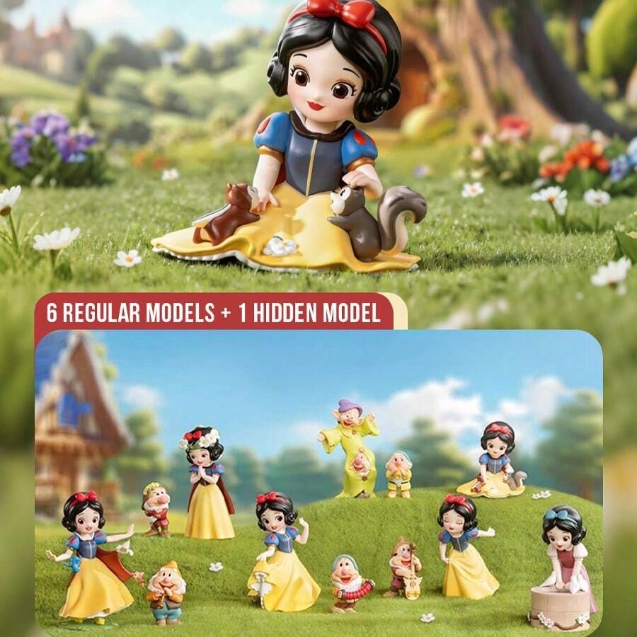 Disney Snow White Classic Series Blind Box Collection, Classic Movie Merchandise Figure Ornament Toy Blind Box, Cute Princess Series Blind Box Collection, Holiday Party Gift, Birthday And Christmas Gift - Multicolor - View 1