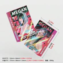 124pcs Single Style Celebrity Merchandise Series Holographic Photo Cards, Accessories, Collectible Cards With Storage Box, Decorative Postcards, Art Prints - B - View 7