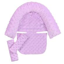 Infant Travel Support Pillow, Baby Head And Neck Support Pillow, With Car Seat Safety Belt Cover - Multicolor - View 8