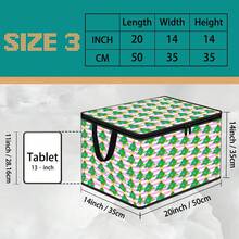 Thickened Storage Bag, Foldable Clothes And Bedding Storage Bag, Dormitory Essential, Suitable For Blankets, Bedding, Wardrobe, Underbed And Dorm Storage, Ideal For Moving, Laundry And Space-Saving Room Organization, Christmas Style Premium Digital Print Pattern - Multi-color - View 12