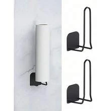 Tempat Tisu Gantung Dinding, Rak Penyimpanan Kamar Mandi, Tempat Spons Stainless Steel, Tempat Plastik Pembungkus Gantung Dinding, Aksesori Wastafel Dapur, Cocok Untuk Dapur, Kamar Mandi, Toilet, Ruang Tamu - MultiWarna - View 1
