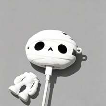 1pc Cute Cartoon Mummy Design Earphone Case Compatible With Apple Airpods5/Airpods5 Earphone Protective Shell Cover Pro3/Pro2 2nd/3rd Generation New Silicone Soft Shell - Multicolor - View 4