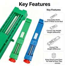 Tile Leveling Tensioning Tool, Adjustable Tile Tensioner With Work Gloves, Suitable For Wall And Floor Tile Installation - A - View 3