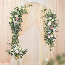20/60 Stems Artificial Eucalyptus Leaves, Fake Greenery For Wedding Bouquets, Garlands, Vases, Floral Arrangements, Home Bedroom Decor, Garden Decor - Green 1 - View 4