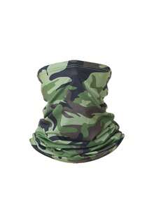 1pc Unisex Balaclava Camouflage Face Mask Arm Sleeve, Suitable For All Seasons Outdoor Travel, Cycling, Climbing, Hiking, Fishing - Multicolor - View 6