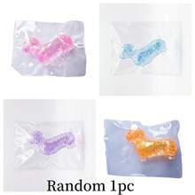 Sausage Dog Squeezable Toy, Soft And Skin-Friendly With Colorful Glitter Gradient Pattern. This Is A Soft, Elastic Toy That Helps Promote Parent-Child Interaction, Perfect For Weekend Family Gatherings Or Holiday Celebrations. - Multicolor - View 9