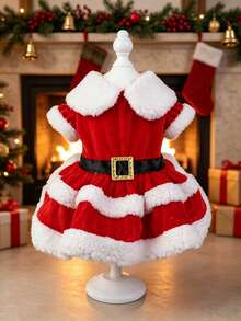 Dog Christmas Outfit Soft Warm Short Sleeve Pet Christmas Clothing Suitable For Dogs And Cats - Multicolor - View 3