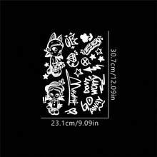 1pc Car Sticker Graffiti DIY Bicycle Sticker Bicycle Frame Top Tube Road Bike Motorcycle Fork Helmet Accessory Sticker Suitable For Bicycle Car Motorcycle Furniture Decoration Sticker - A - View 2