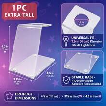 Heavy Duty Acrylic K-POP Light Stick Display Stand, Adjustable Height, Suitable For K-POP Fans, Light Stick, Glow Stick, Light Stick Holder, Party Game Accessories, Glow Stick Holder, K-POP Light Stick Display Stand - Universal Light Stick Holder, Adjustable Light Stick Support Rack Storage Rack, Suitable For K-POP Fans Collection Display And Organization, Suitable For Party Games And Events, Christmas, Home And Display Use - Transparent Color-1pc - View 13
