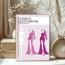 Fashion Sketchbook - Professional Fashion Sketch Notebook, Design Clothes Like Professional Designers And Illustrators, High-Quality Paper, Multiple Fashion Figure Templates (Pen Not Included) - Single Piece - View 4