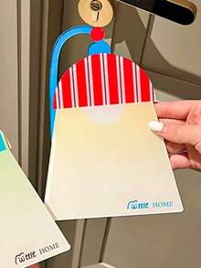 1pc Acrylic Door Sign, Erasable Entry Message Hanging Board, Vintage Striped Hat Design, Doorway Delivery Information Whiteboard, Suitable For Home Decor, Kitchen Message Board, Desktop Message Board - A - View 10