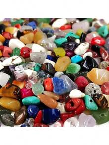 28/24/10 قطع خرز حجري غير متماثل، إكسسوارات مجوهرات DIY لصنع الأساور والقلائد والأقراط، ديكورات وهدايا إبداعية - متعدد الألوان - مشاهدة 10