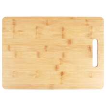 Large Organic Bamboo Cutting Board With Cutout Handle For Kitchen - Heavy Duty Wooden Chopping Board For Meat, Vegetables, Cheese & Fruit - Reversible Food Prep Block & Charcuterie Serving Tray - Ginger - View 9