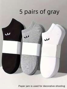 Unisex Short Invisible Socks (30/20/15/10/5/1 Pairs), Multi-Color Cartoon Style, Breathable Moisture-Wicking, Soft & Comfortable, All-Season Wear, Suitable For Various Occasions, Random Shipment - Multicolor - View 15