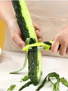 1/3pcs Stainless Steel Multi-Function Peeler, Kitchen Home Potato Peeling Tool, Vegetable & Fruit Peeling Knife (3pcs Set) - Multicolor - View 4