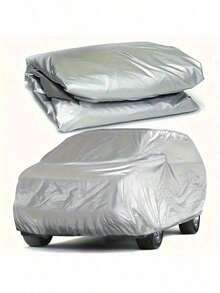 Universal Car Cover All-Weather Protection, Thickened 190T Oxford Cloth /PEVA/Waterproof Dust-Proof Sunshade Cover Suitable For Sedan SUV, 8 Sizes Available, Silver - Multicolor - View 14