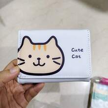 Cartoon Lucky Cat Short Wallet, Women's Purse, Niche Creative 3-In-1 Card Holder Wallet, Gentle Lady Card Holder - Multicolor - View 6