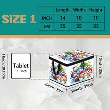 Thickened Storage Bag, Foldable Clothing And Bedding Storage Bag, Dormitory Essential, Suitable For Blankets, Bedding, Wardrobe, Under Bed And Dorm Storage, Ideal For Moving, Laundry And Space-Saving Room Organization, Christmas Edition Premium Digital Print Pattern - Multi-color - View 11