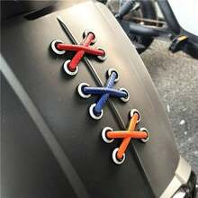 1pc Motorcycle Decals 3D Design Decorative Sticker Vinyl Sticker Funny Cross Shoelaces Funny Shoelace Stickers Car Decals - Car Motorcycle Sticker - View 9