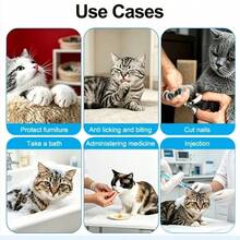 4pcs Cat Paw Protective Shoes, Adjustable Hook And Loop Pet Boots, Anti-Licking And Biting Cat Protective Shoe Covers, Indoor Home Use - Multicolor - View 7
