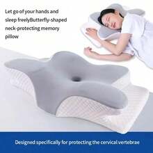 Butterfly Memory Foam Pillow, Ergonomic Neck Support And Relaxation Function, Suitable For Back/Side Sleepers, Helps Improve Sleep Quality, Gift For Family, All Seasons - Horn Pillow - View 11