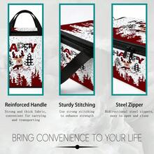 Thickened Storage Bag, Foldable Clothing & Bedding Storage Bag, Dorm Essentials, Suitable For Blankets, Bedding, Wardrobe, Under Bed And Dorm Storage, Ideal For Moving, Laundry And Space-Saving Room Organization, Christmas Edition Premium Digital Printed Pattern - Multi-color - View 8