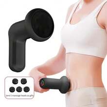 Electric Pusher Vibrates The Entire Body, Abdomen, Legs And Waist. It Is A Multi-Functional Handheld Body Beauty Device. Comes With Type-C Charging Cable And 5 Massage Heads. - View 9