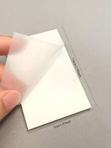 50 buah Kertas Lem Pewarna Sekali Pakai, Palet Pewarna Kuku yang Dapat Disobek, Baki Pencampur Warna Kutek, Papan Display Kertas Tahan Air - MultiWarna - View 8