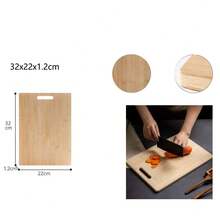 Large Organic Bamboo Cutting Board With Cutout Handle For Kitchen - Heavy Duty Wooden Chopping Board For Meat, Vegetables, Cheese & Fruit - Reversible Food Prep Block & Charcuterie Serving Tray - Ginger - View 14
