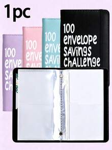 Savings Folder, Challenge Savings Folder Envelopes ($1000), Reusable Budget Planner, Cash Envelopes, Matte Cover, Cash Savings Challenge Notebook Folder, Travel Organizer, Makeup Bag, Vacation Organizer, Organizer For Custom Goals And Rewards Financial Strategy, Cash Envelope Wallet And Planning System, Suitable For Home, Gifts, Vacations And Holidays, Valentine's Day Gift, Holiday Gift, Best Gift For Friends - Multicolor - View 2